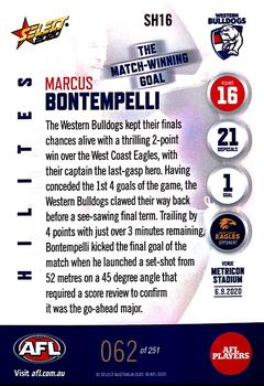 2020 Select AFL Hilites #SH16 Marcus Bontempelli Back